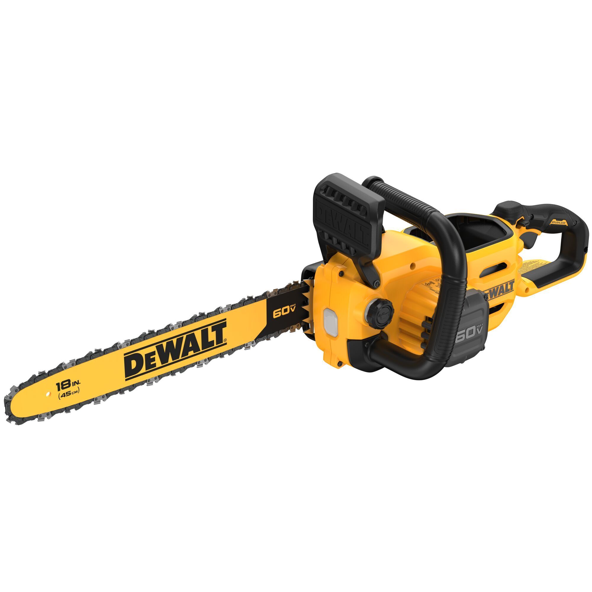 DEWALT 60V MAX Brushless Cordless Chainsaw — 18in. Bar, 2.85 HP, Tool Only, Model# DCCS672B